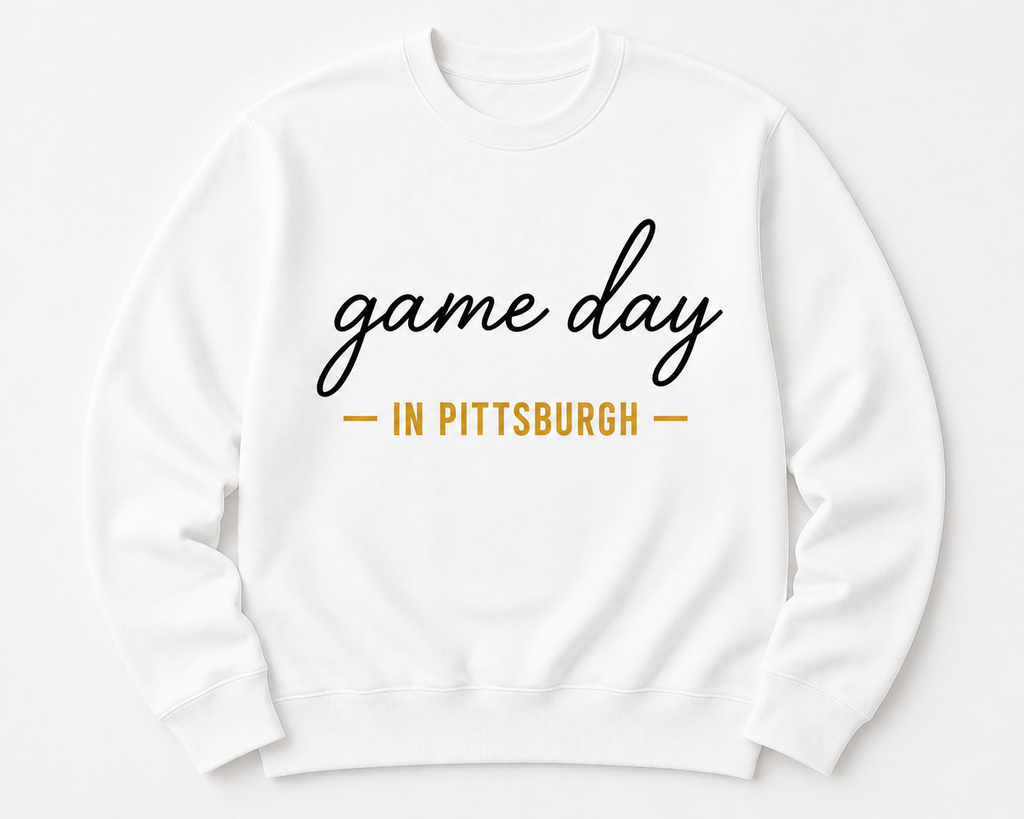 Game Day In Pittsburgh Embroidered