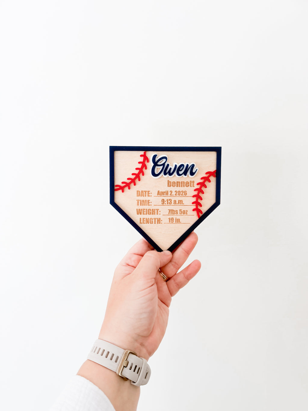 Baseball Name Plate