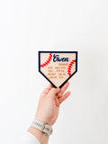 Baseball Name Plate