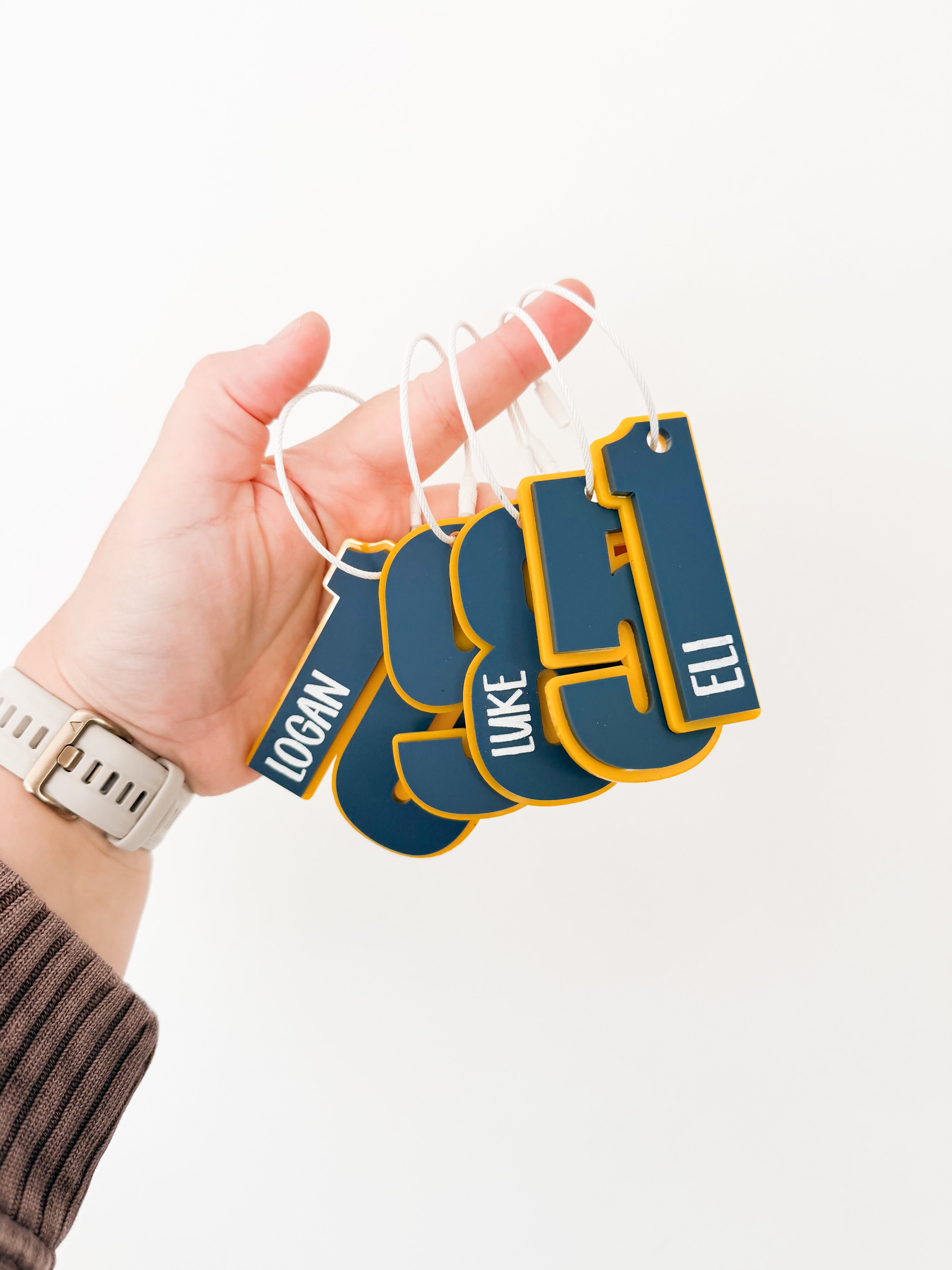 SPORTS NUMBER TAGS
