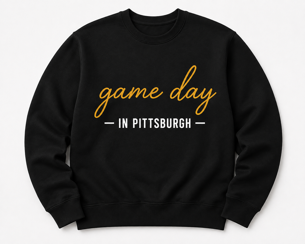Game Day In Pittsburgh Embroidered